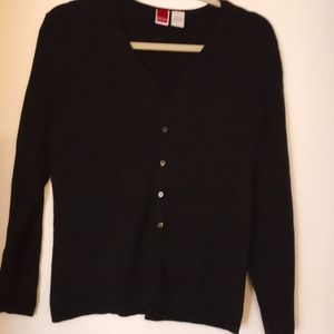 Merona LG long sleeve black cardigan